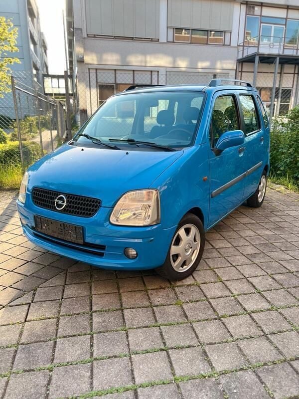 Blau Gebraucht 2003 Opel Agila Color Edition Limousine | 498 € (Superpreis) - Bild 1/4
