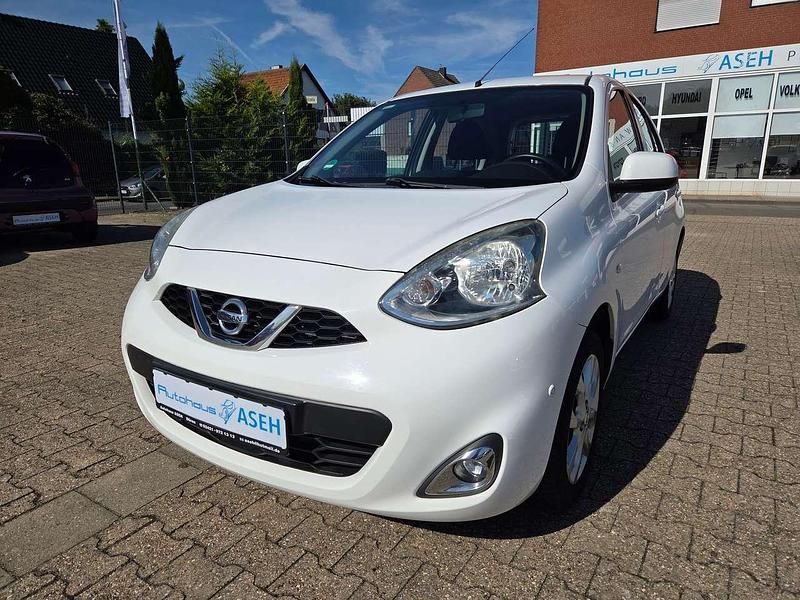 Gebraucht Nissan Micra Acenta 98 PS (72 kW) 2015 Weiß Kleinwagen