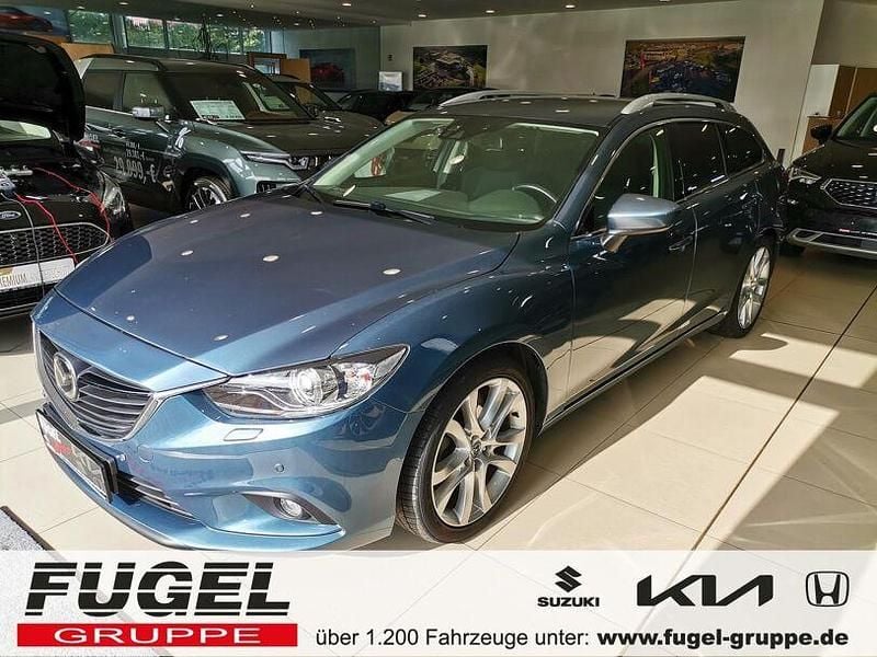 Saphirblau metallic Gebraucht 2014 Mazda 6 Kombi | 11.465 € (Fairer Preis) - Bild 1/4