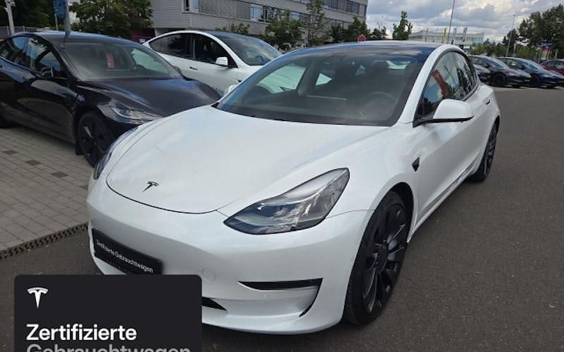 Weiß Gebraucht 2021 Tesla Model 3 Performance Limousine | 27.000 € (Guter Preis) - Bild 1/4