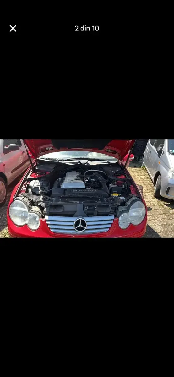 Gebraucht Mercedes C180 129 PS (94 kW) 2001 Rot Coupé