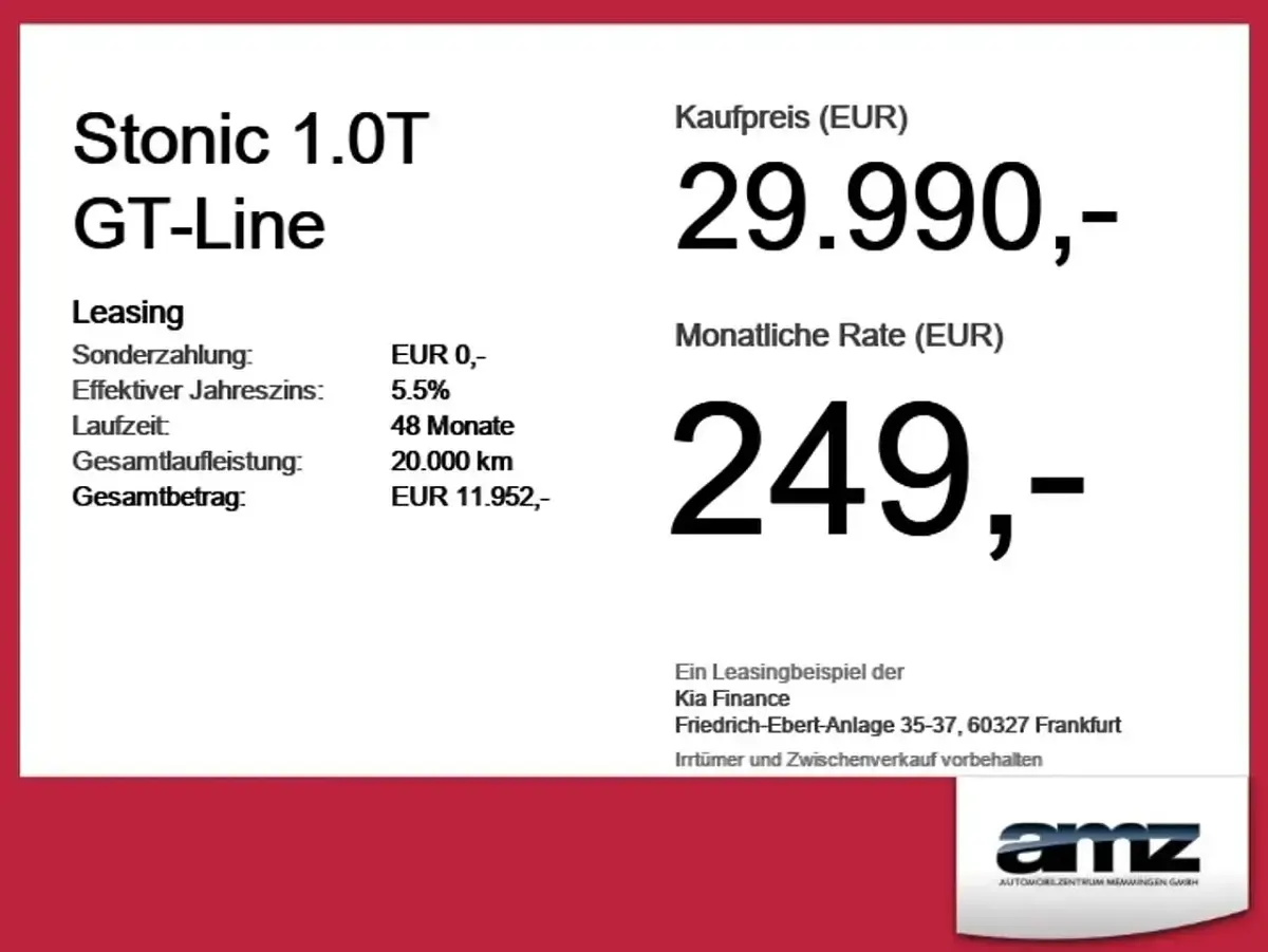Neu Kia Stonic GT-Line 116 PS (85 kW) 2026 Clear white SUV