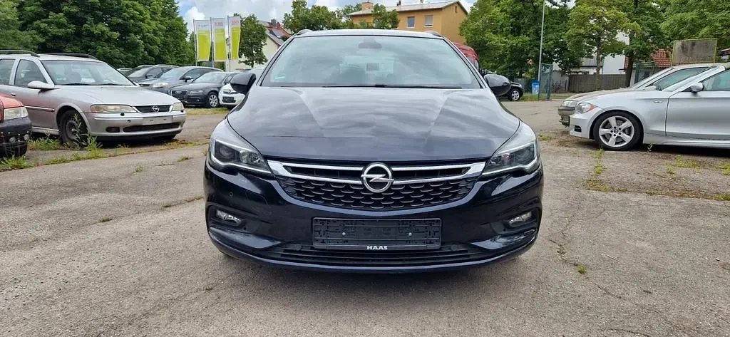 Gebraucht Opel Astra Business 110 PS (80 kW) 2018 Blau Kombi