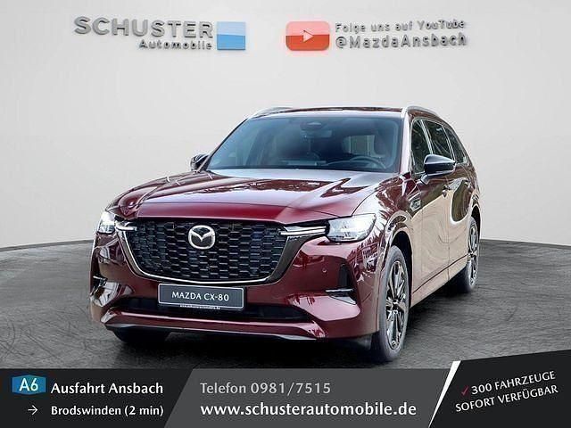 Rot Gebraucht 2024 Mazda CX-80 Homura-Line SUV | 56.950 € (Fairer Preis) - Bild 1/4
