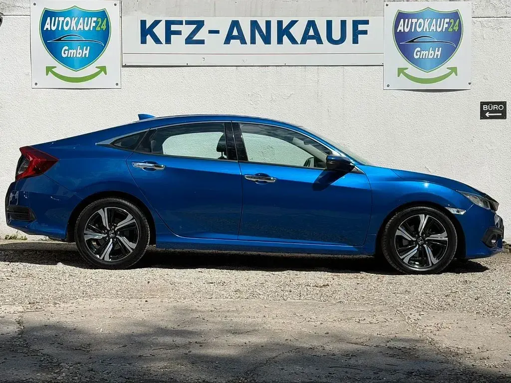 Occasion Honda Civic Elegance 182 ch (133 kW) 2018 Bleue Berline