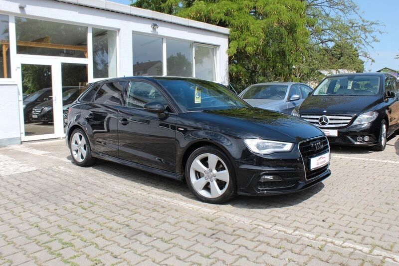 Schwarz Gebraucht 2013 Audi A3 Sportback S-Line Limousine | 13.499 € (Fairer Preis) - Bild 1/4