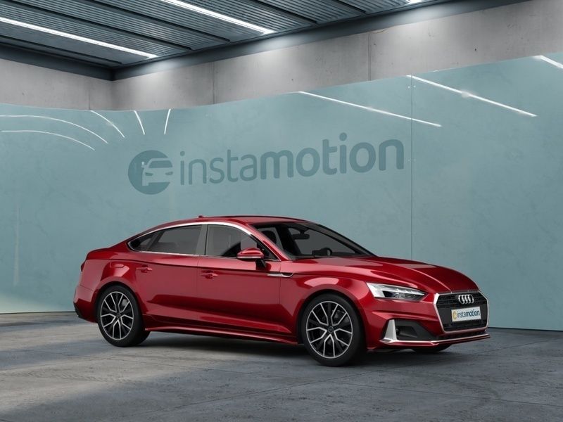 Rot Gebraucht 2022 Audi A5 Sportback S-Line Limousine | 44.628 € (Teuer) - Bild 1/4