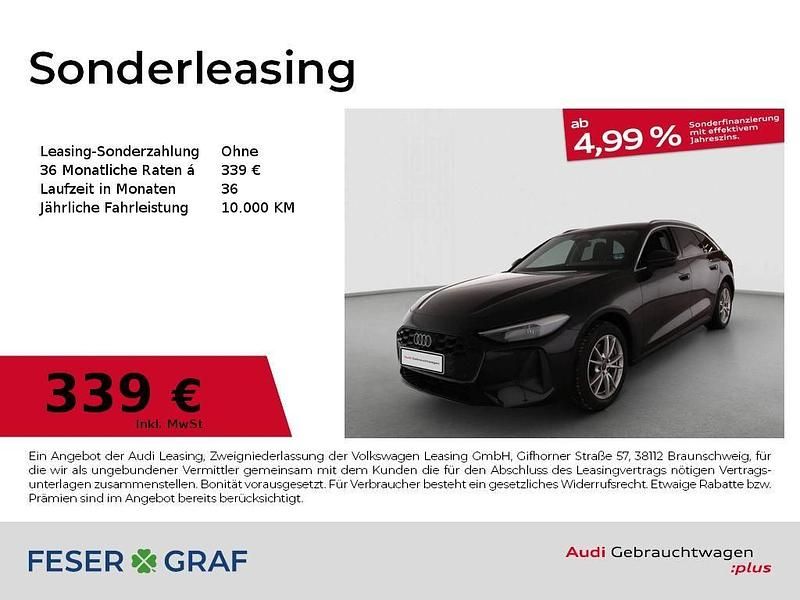 Mythosschwarz metallic Gebraucht 2025 Audi A5 Sport Kombi | 38.880 € - Bild 1/3