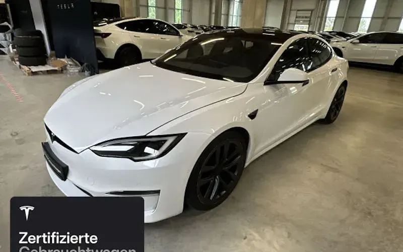 Gebraucht Tesla Model S Plaid 750 kW (1020 PS) 2022 Weiß Kleinwagen