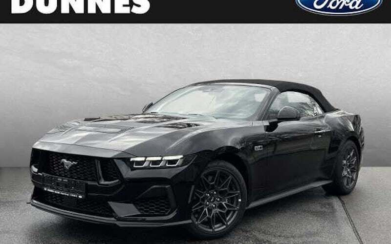 Schwarz (absolute black) Neu 2024 Ford Mustang GT Convertible Cabrio | 65.490 € (Fairer Preis) - Bild 1/4