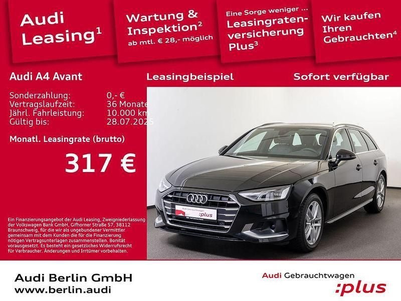 Mythosschwarz metallic Gebraucht 2024 Audi A4 Advanced Plus Kombi | 40.150 € - Bild 1/3
