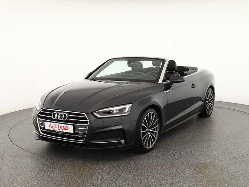 Manhattangrau metallic (metallic) Gebraucht 2018 Audi A5 Cabriolet S-Line Cabrio | 29.950 € (Etwas zu teuer) - Bild 1/4