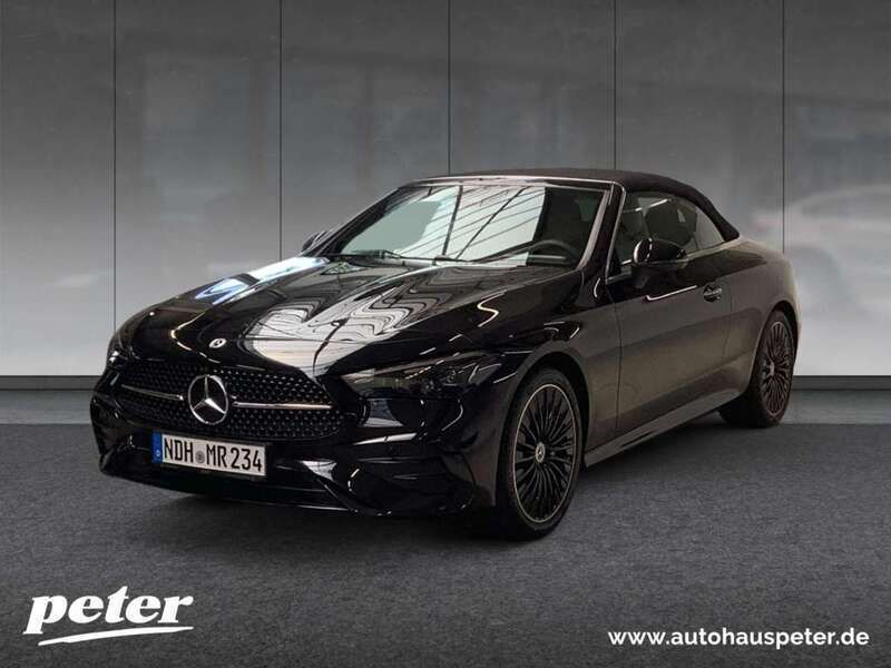Obsidianschwarz Gebraucht 2024 Mercedes CLE300 AMG Cabrio | 71.350 € - Bild 1/3