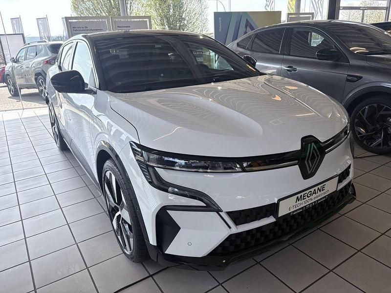 Neu Renault Megane E-Tech Komfort 160 kW (218 PS) 2025 Arktisweiß, black pearlschwarz metallic (weiß) Limousine