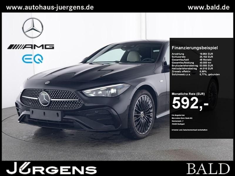 Schwarz obsidianschwarz metall Gebraucht 2024 Mercedes CLE300 AMG Coupé | 61.880 € (Fairer Preis) - Bild 1/4