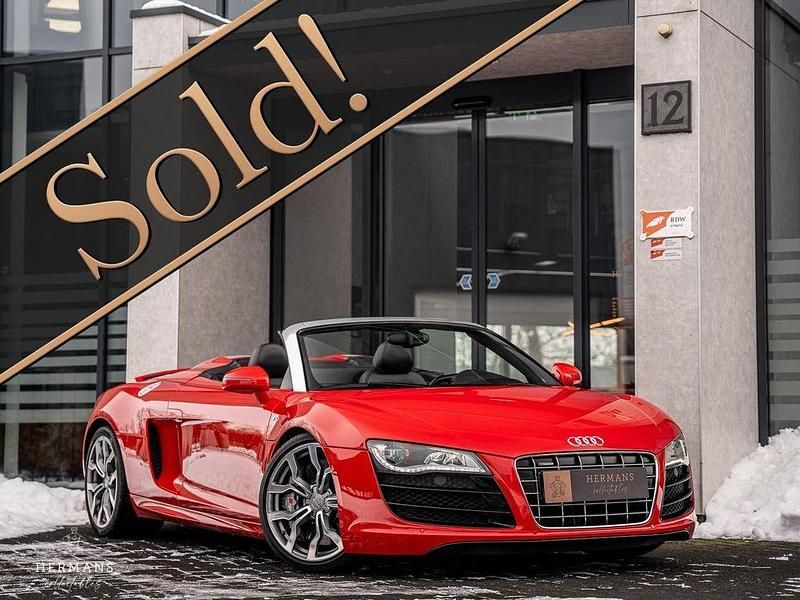 Rot Gebraucht 2010 Audi R8 Spyder Sport Cabrio | 94.950 € - Bild 1/4