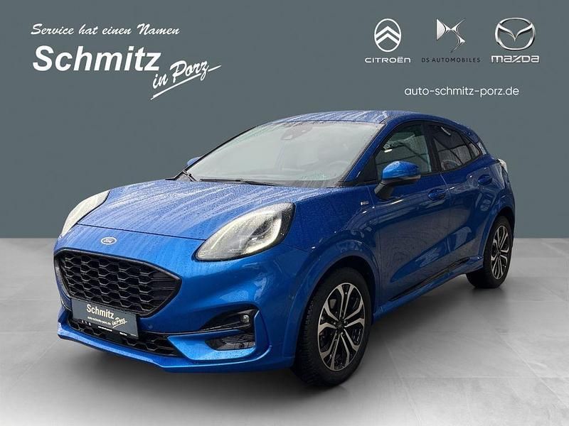 Blau Gebraucht 2022 Ford Puma Gen-E ST-Line SUV | 19.999 € - Bild 1/4