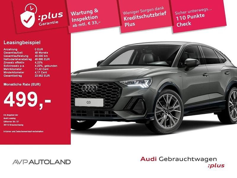 Chronosgrau Gebraucht 2025 Audi Q3 Sportback S-Line SUV | 46.820 € (Teuer) - Bild 1/4