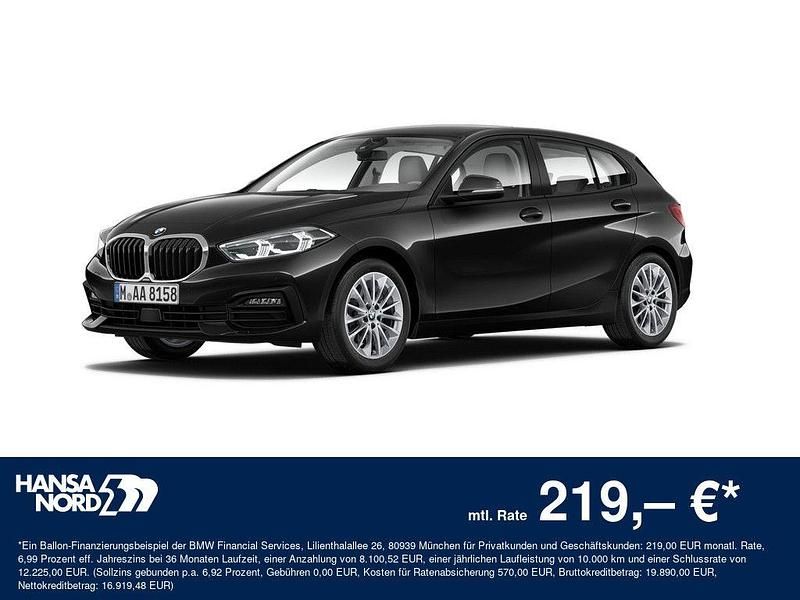 Gebraucht BMW 120 Advantage 178 PS (130 kW) 2022 Schwarz / black sapphire (metallic) Kleinwagen
