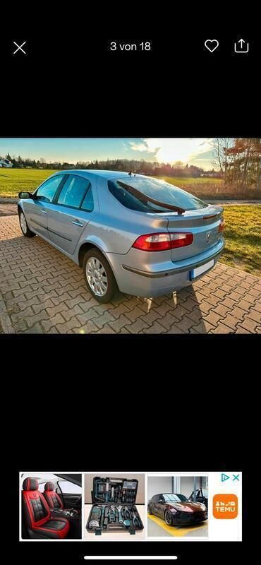 Grau Gebraucht 2000 Renault Laguna Limousine | 999 € - Bild 1/4