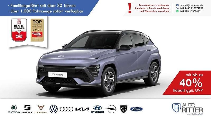 Meta blue pearl Neu 2025 Hyundai Kona N Line SUV | 29.490 € (Fairer Preis) - Bild 1/4