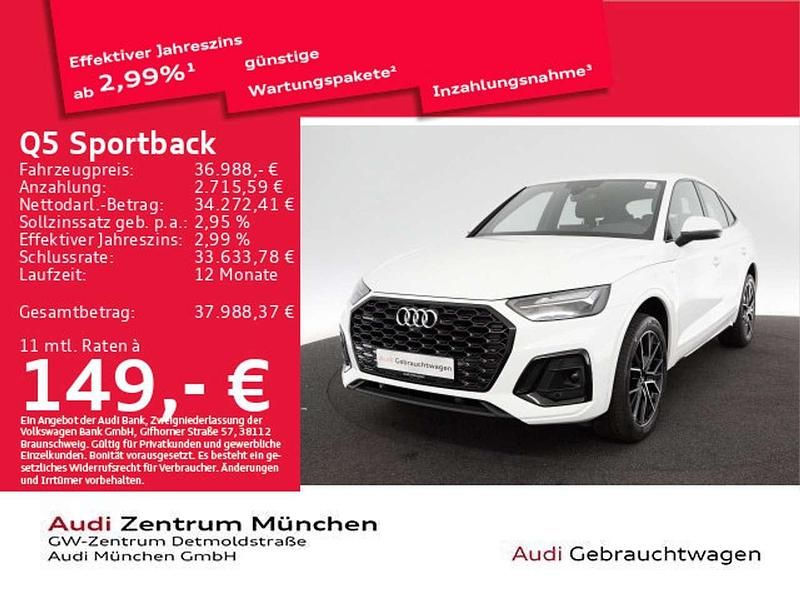Ibisweiß Gebraucht 2022 Audi Q5 S-Line SUV | 36.988 € (Guter Preis) - Bild 1/2