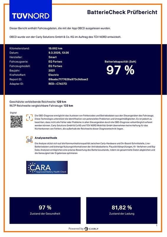 Gebraucht Smart ForTwo Electric Drive 60 kW (82 PS) 2021 Weiß Kleinwagen