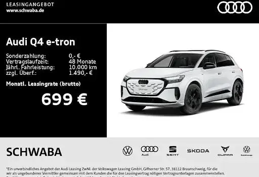 Neu Audi Q4 e-tron S-Line 219 kW (299 PS) 2026 Weiß SUV