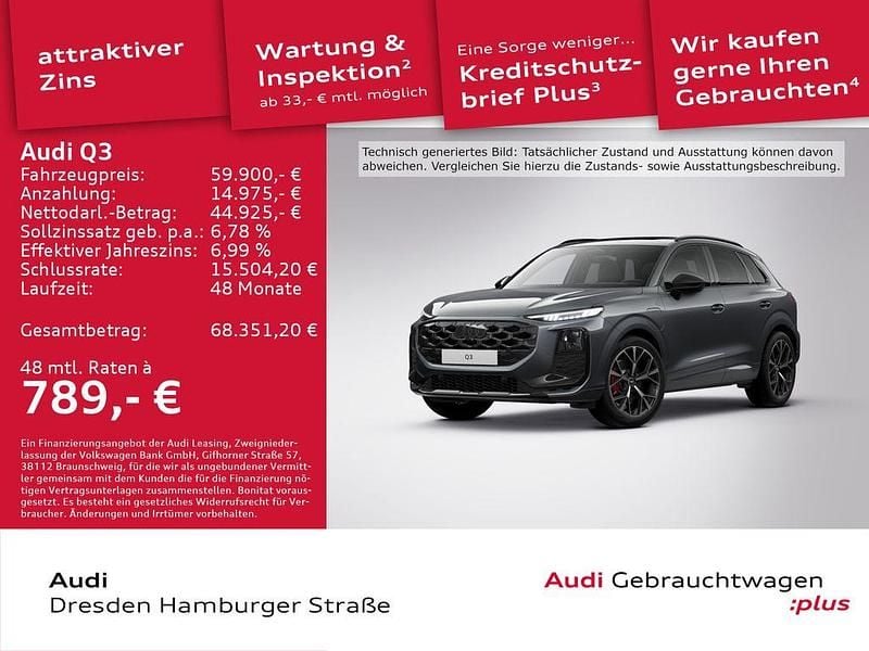 Daytonagrau perleffekt Neu 2026 Audi Q3 Sport SUV | 59.900 € (Fairer Preis) - Bild 1/2