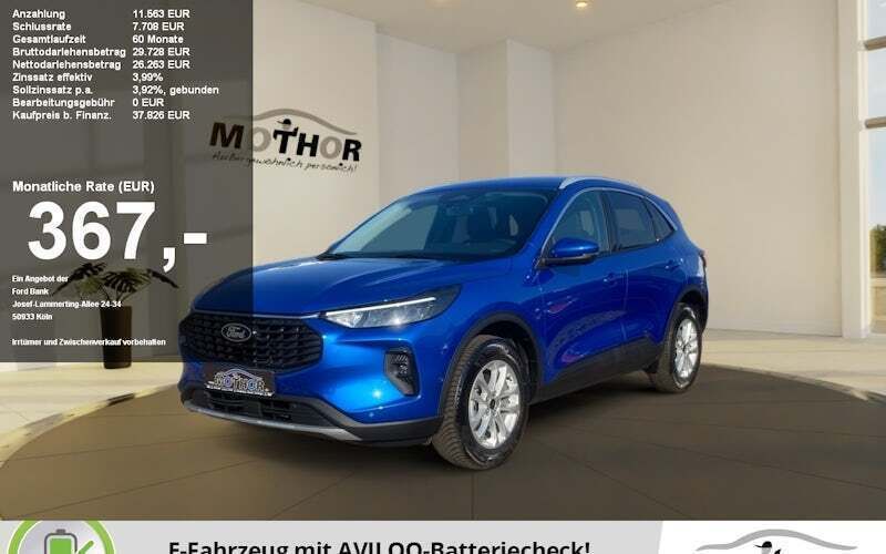 Desert island blue metallic Gebraucht 2024 Ford Kuga Titanium SUV | 37.820 € (Superpreis) - Bild 1/4