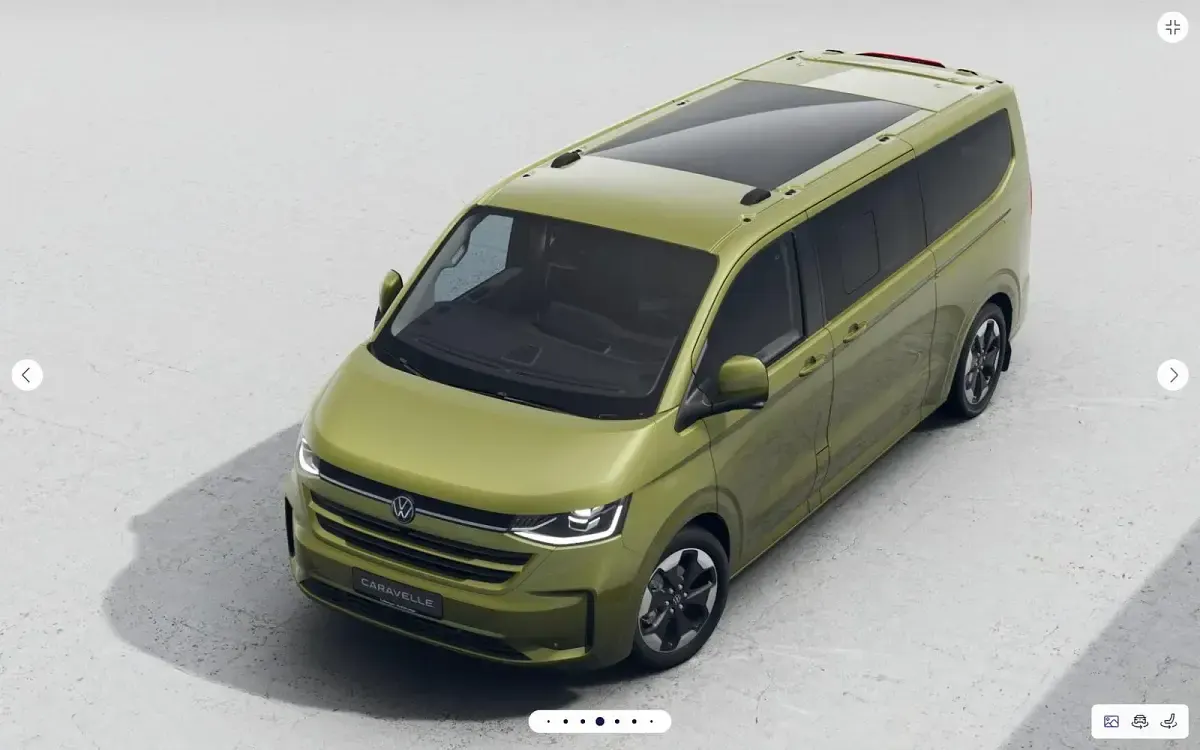 Neu VW Caravelle Style 170 PS (125 kW) 2026 Warm green metallic Van