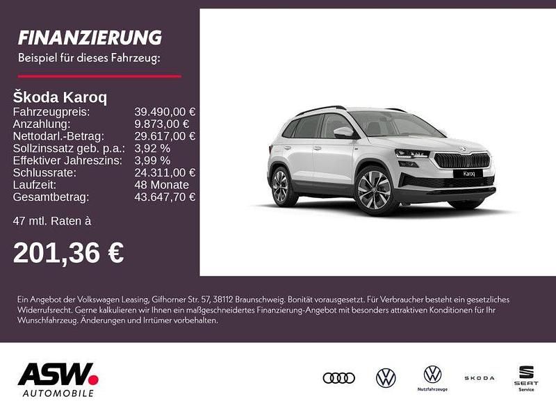 Weiß Neu 2025 Skoda Karoq Tour SUV | 39.490 € (Teuer) - Bild 1/4