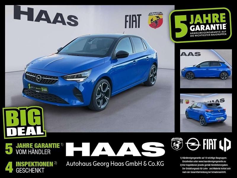 Perl blau/voltaik blau Gebraucht 2021 Opel Corsa Elegance Kleinwagen | 13.980 € (Fairer Preis) - Bild 1/4