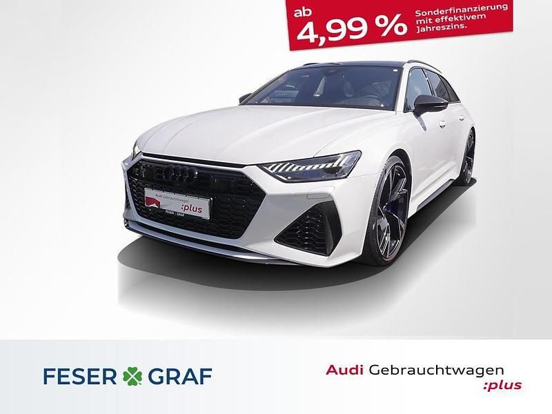 Gletscherweiß Gebraucht 2023 Audi RS6 Ambiente Kombi | 107.980 € (Fairer Preis) - Bild 1/4