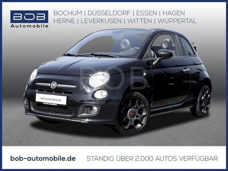 Vesuvio schwarz (schwarz) (schwarz) Gebraucht 2015 Fiat 500C S Cabrio | 9.980 € (Fairer Preis) - Bild 1/2
