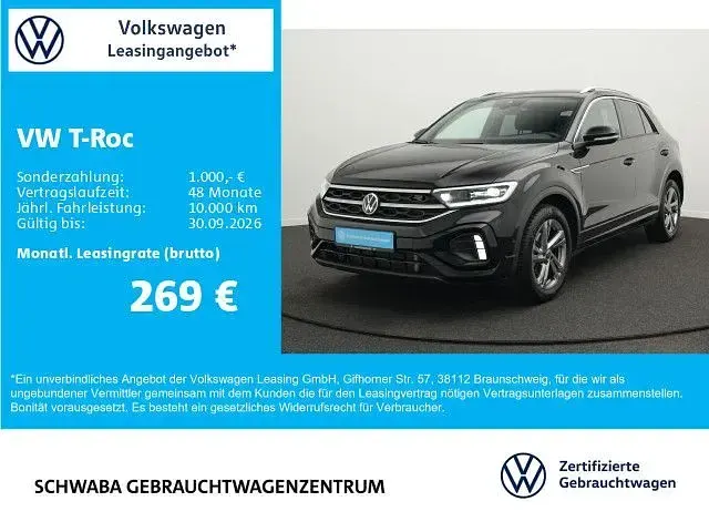 Gebraucht VW T-Roc R-line 150 PS (110 kW) 2025 Schwarz SUV