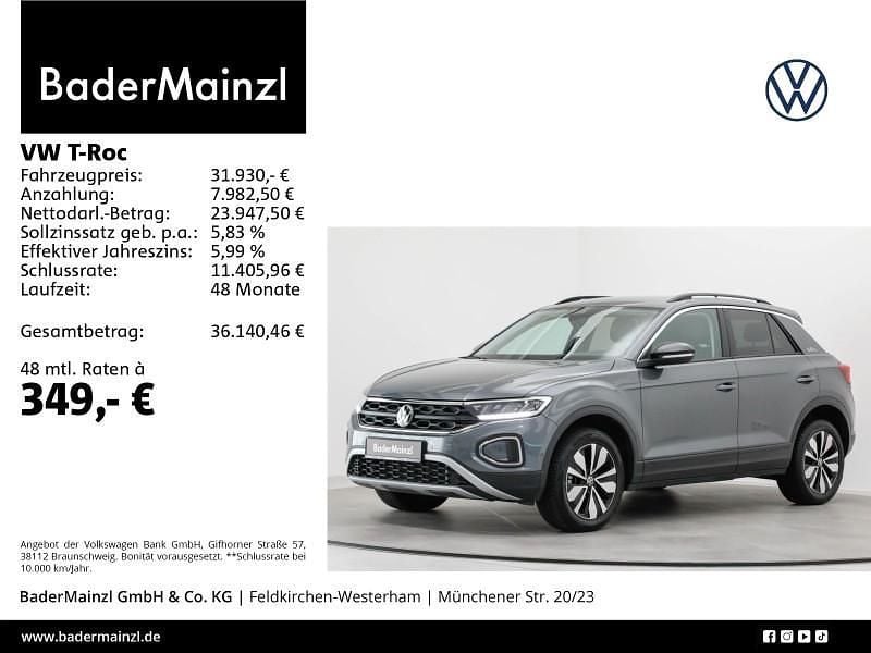 Grau Gebraucht 2025 VW T-Roc Goal SUV | 30.930 € (Teuer) - Bild 1/3