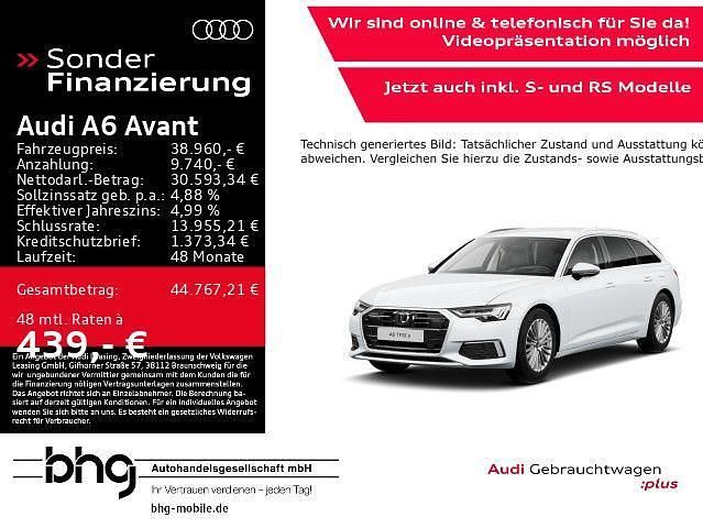 Weiß Gebraucht 2022 Audi A6 Design Kombi | 38.960 € (Teuer) - Bild 1/4