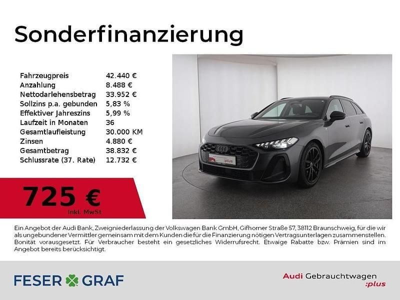 Daytonagrau perleffekt Gebraucht 2025 Audi A5 S-Line Kombi | 42.440 € (Superpreis) - Bild 1/4