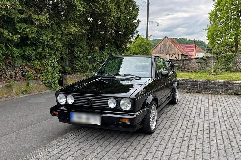 Schwarz Gebraucht 1991 VW Golf Cabriolet Cabrio | 10.000 € - Bild 1/4