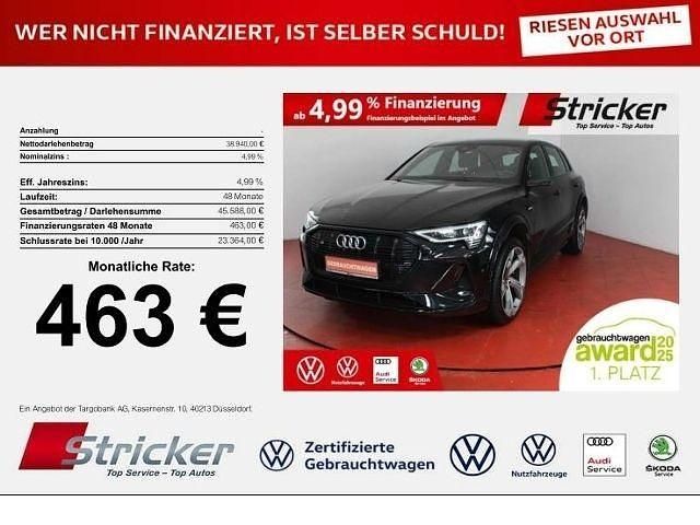 Mythosschwarz metallic (metallic) Gebraucht 2021 Audi e-tron Sport SUV | 38.939 € (Superpreis) - Bild 1/4