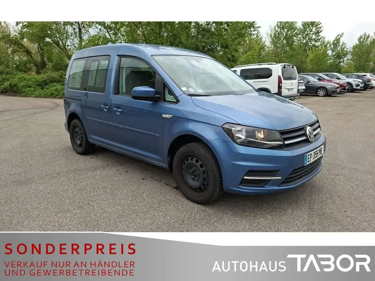 Gebraucht VW Caddy 125 PS (91 kW) 2017 Acapulcoblau metallic Van / Kleinbus