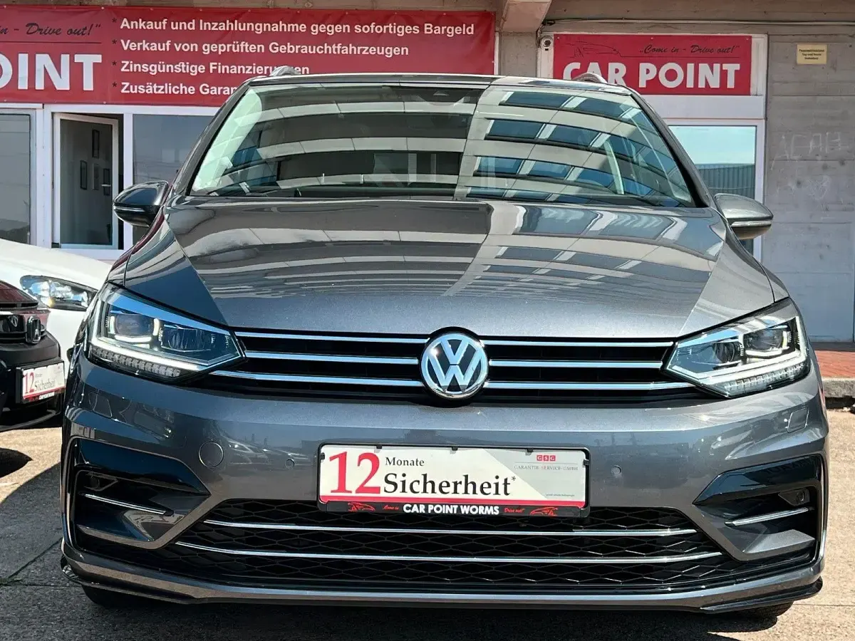 Gebraucht VW Touran R-line 150 PS (110 kW) 2018 Grau Van / Kleinbus