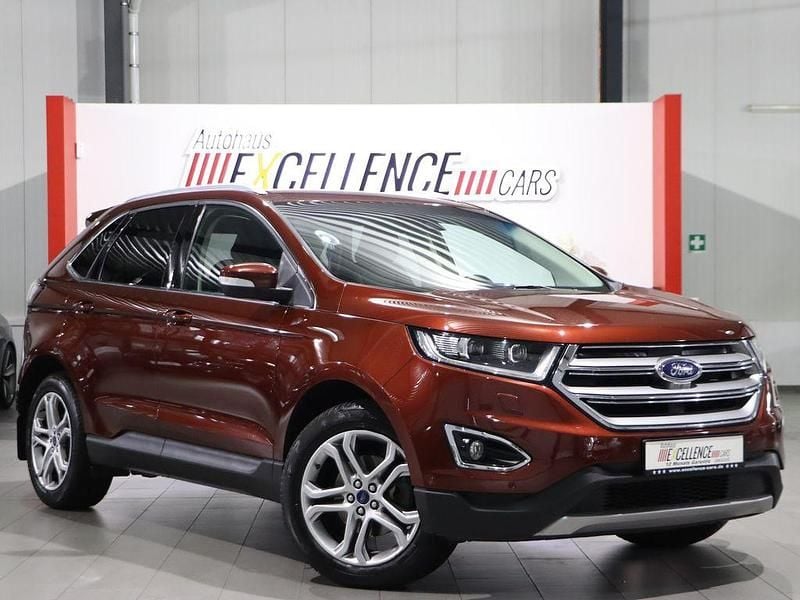 Rot Gebraucht 2018 Ford Edge Titanium SUV | 15.444 € (Guter Preis) - Bild 1/4