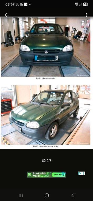 Gebraucht Opel Corsa 60 PS (44 kW) 1996 Grün Kleinwagen
