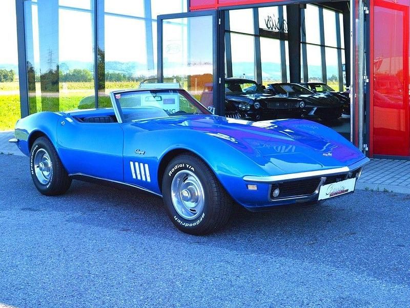 Blau Gebraucht 1968 Corvette Stingray Cabrio | 48.500 € - Bild 1/4