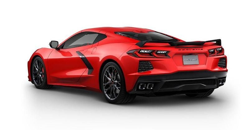 Nowe Corvette C8 481 KM (353 kW) 2025 Czerwony Coupe