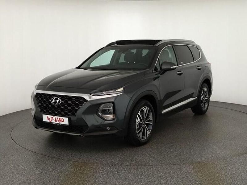 Rain frost metallic Gebraucht 2019 Hyundai Santa Fe Premium SUV | 26.990 € (Teuer) - Bild 1/4