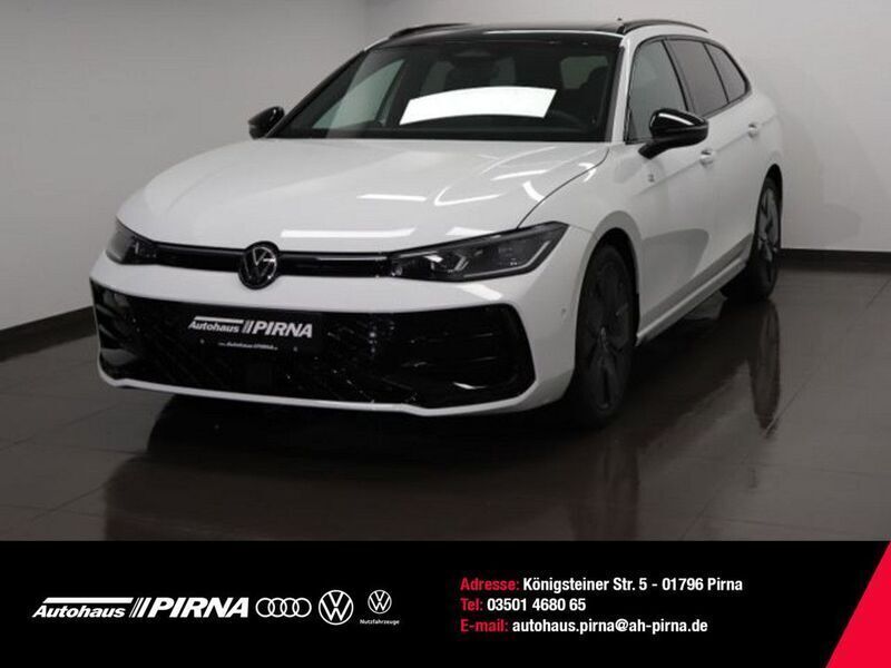 Pure white / grenadillschwarz Gebraucht 2024 VW Passat R-line Kombi | 50.820 € (Teuer) - Bild 1/4