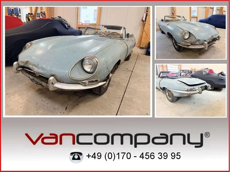 Second-hand Jaguar E-Type 209 CP (153 kW) 1967 Albastru Cabrio